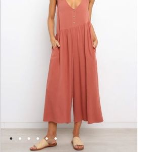 Carson Jumpsuit - Rust